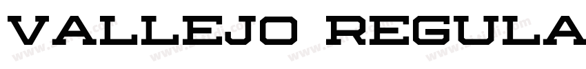 Vallejo Regular字体转换